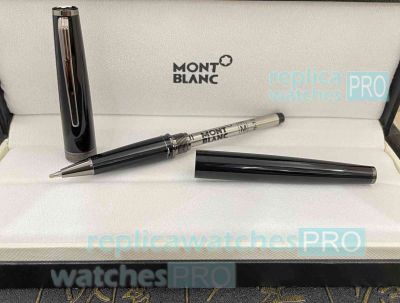 Best Quality Copy Mont Blanc PIX Rollerball Pen Solid Black